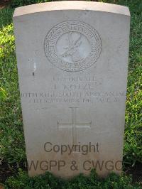 Dar Es Salaam War Cemetery - Kotze, Fred